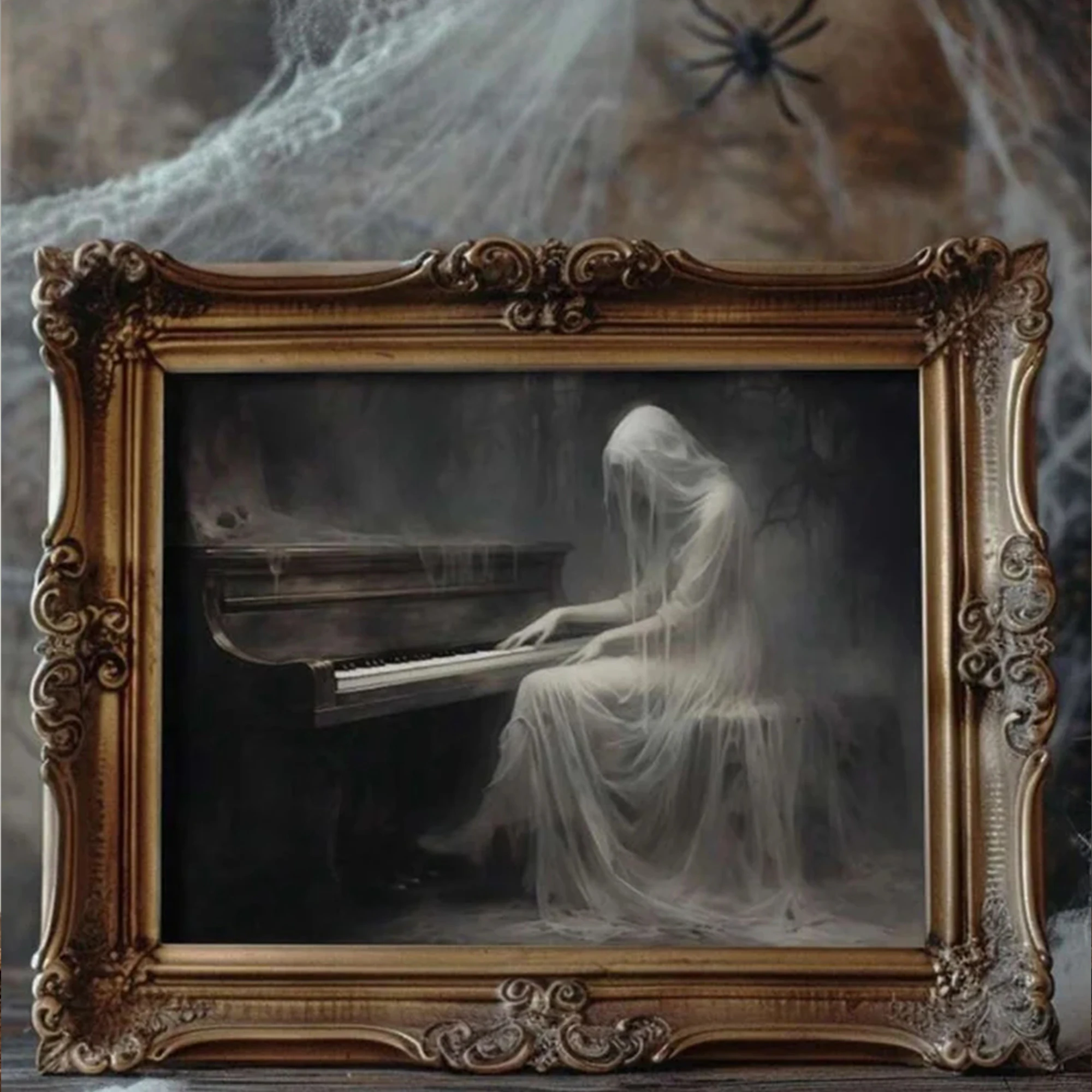 Modern Gothic Dark Piano Queen - Home Decor Gothic ulasan dan harga