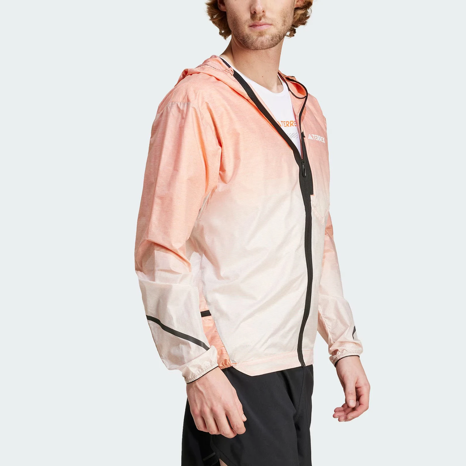 Adidas genuine new men's outdoor sports off-road running hooded jacket IT3434