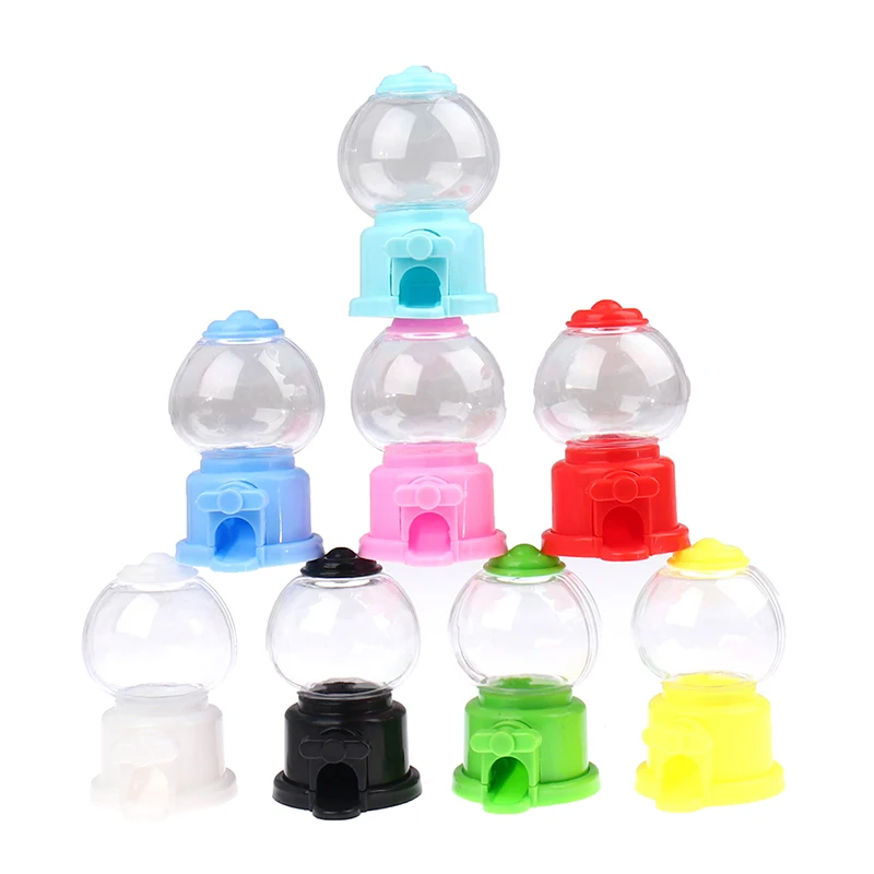 1pc Mini Candy Machine Kids Bubble Gift Children Bank Toys Dispenser Gumball Coin Saving Box Piggy Bank Home Decoration Gift