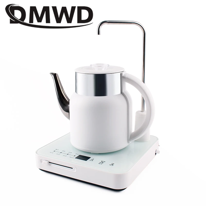 DMWD Automatic Pump Bottle Water Dispenser Electric Kettle Drinking Feeder Stainless Steel Teapot Heater Boiler Boiled Tea Pot