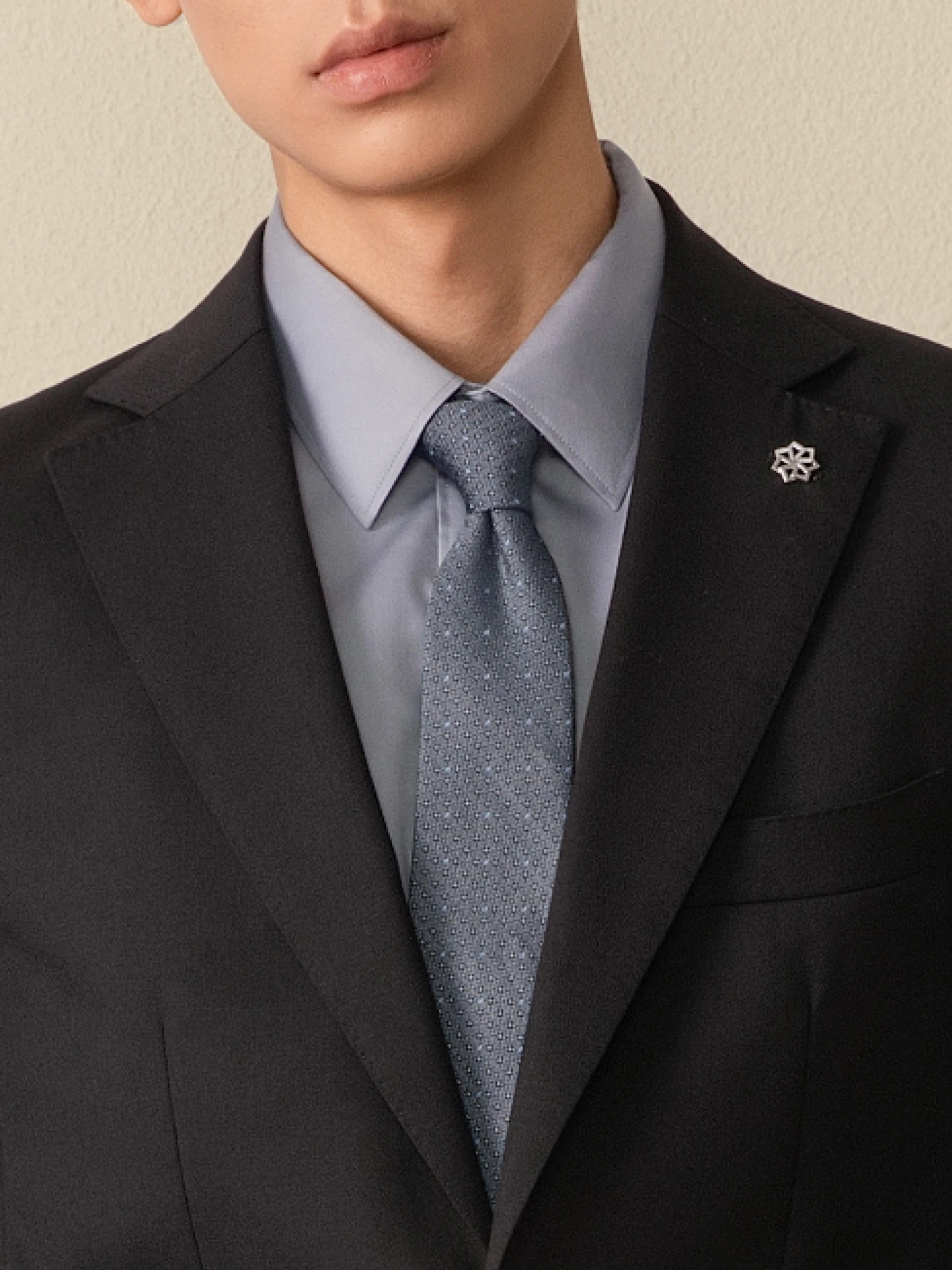 g·mons-メンズ-ファッショナブル-カジュアル-トレンディ-ネクタイ-ディープアイ-ポルカドット-ビジネス-フォーマル-オフィス-ウェディング-ネクタイ-シルク素材-花柄