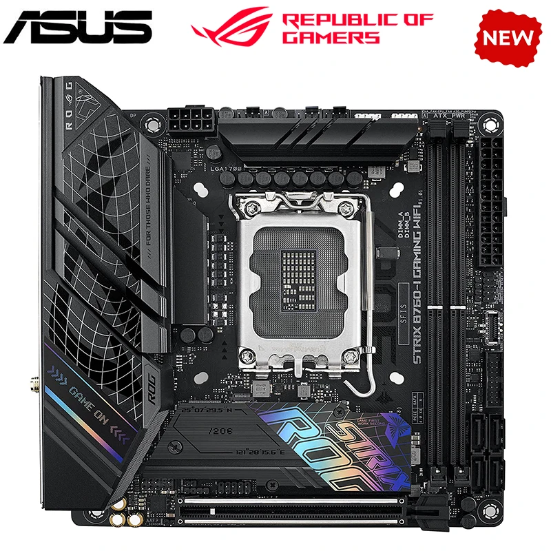 Новый MINI ITX для ASUS ROG STRIX B760-I GAMING WIFI B760i для Intel B760 LGA 1700 DDR5 материнская плата для настольного компьютера