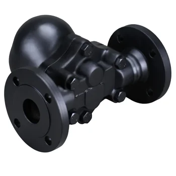 

Высокотемпературная плавающая паровая ловушка с ручными и пневматическими управляющими шаровыми кранами и заподлицовыми кранами для воды, масла и газа