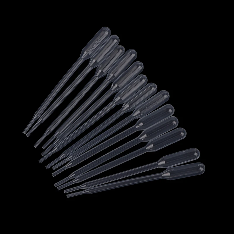 

100Pcs 0.5ML Plastic Disposable Pipettes Squeeze Transfer Pipettes Dropper For Silicone Mold UV Epoxy Resin Jewelry Making