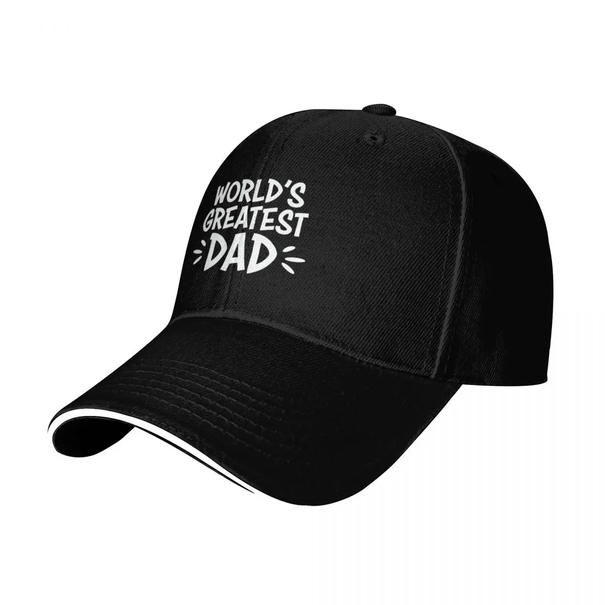 Father’s Day Gift World’s Greatest Dad Baseball Cap Casual Daily Wear Quick Dry Performance Cotton Twill Breathable