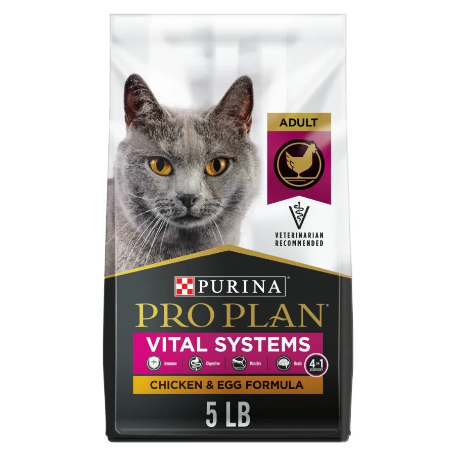 

Сухой корм для кошек Vital Systems с курицей и яйцом, 5 фунтов (2,27 кг)