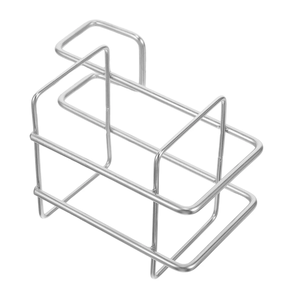 

Stainless Steel Wall Hanger Rack No Drill Required Multifunctional Storage Organizer For Bathroom Kitchen Cup Bottle Holder