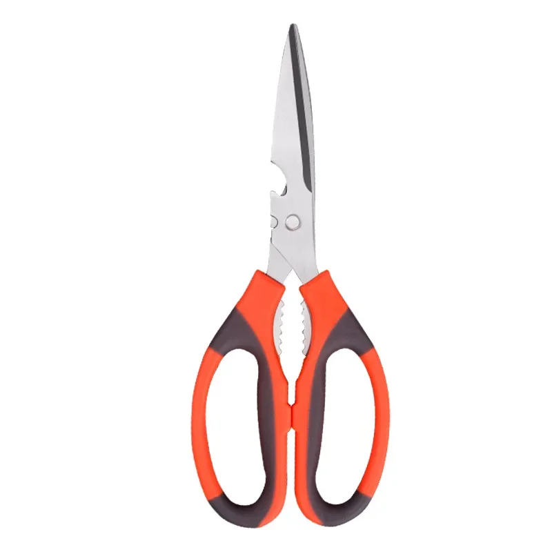 Household Stainless Steel Scissors Multipurpose Kitchen Scissors Flower Tailor Scissors Bottle Opener Can Hold Walnuts