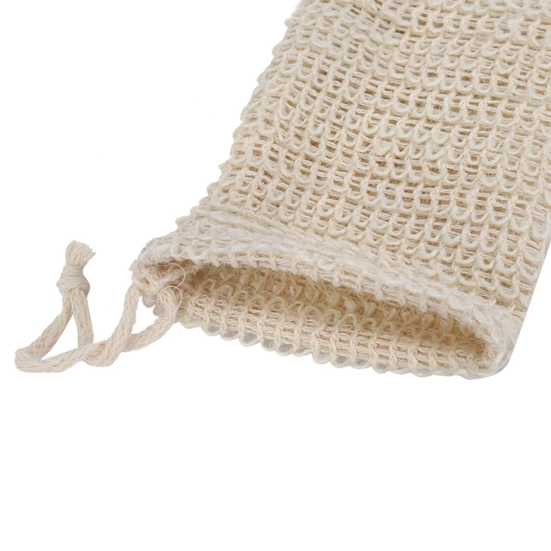 200 حزمة الطبيعية السيزال الصابون حقيبة التقشير الصابون التوقف حامل الأكياس