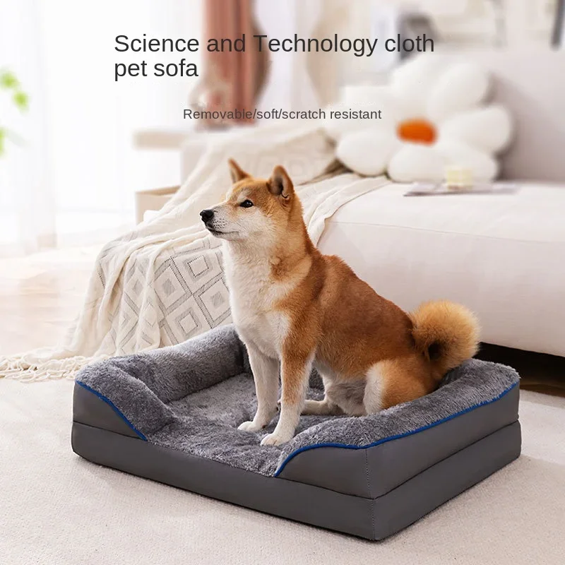 Pet Cat Bed Sofa  House Candy-colored Square Nest Pets Kennels for Small Dogs Cats Winter Puppy Kittens Sleeping Baskets