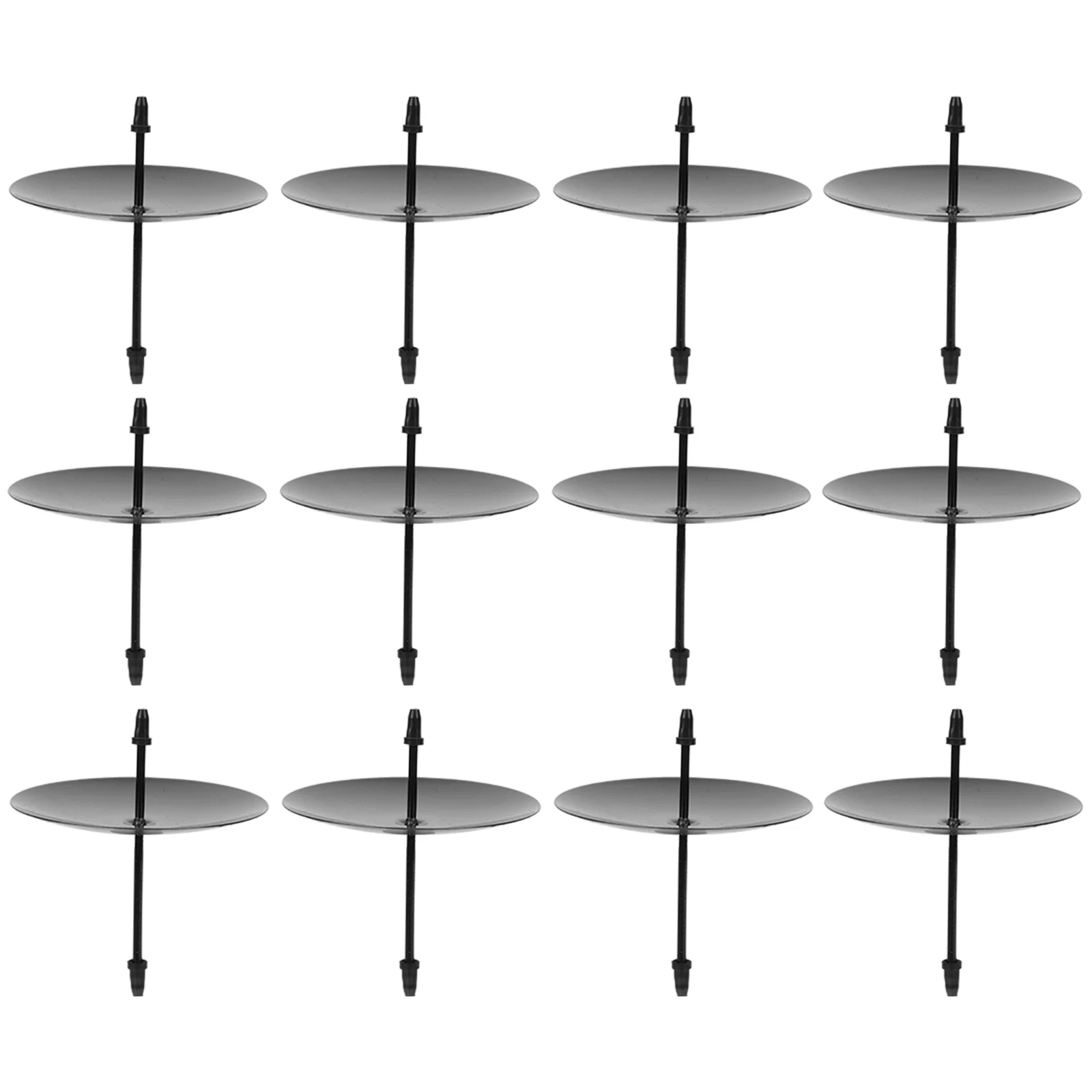 12-delige gereedschapshouder kaarsen voor taart vintage decor ijzeren nagels stickers bevestigingsbenodigdheden