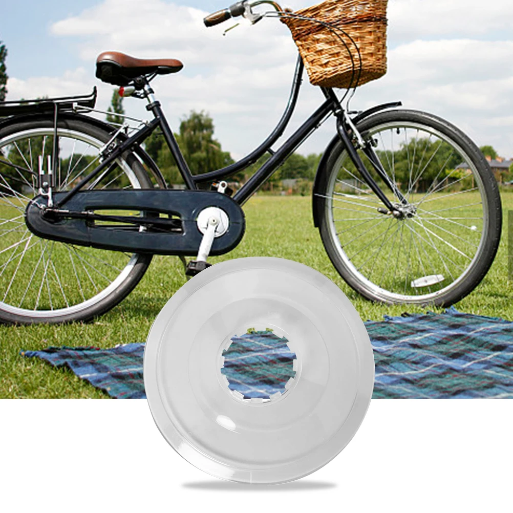 

2pcs Flywheel Guard Bike Spokes Protector Transparent Plastic Rear Clear Cover Mountain Bike Wheel Accessories