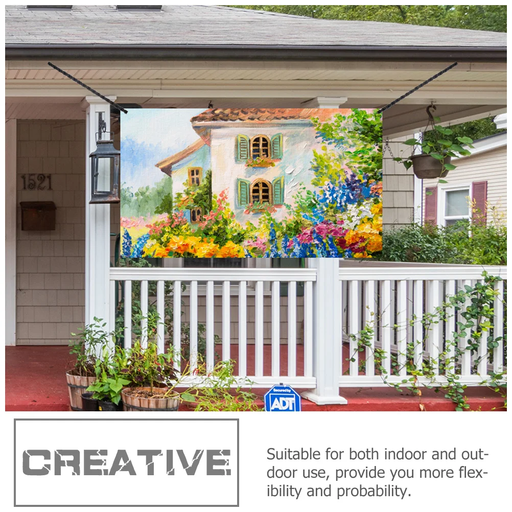 

Backdrop Blank Banner Sign Foldable Hanging Backdrop for Photo Shoot Wedding Party Decor White Background