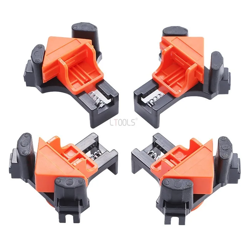 Morsetto ad angolo retto per falegname supporto ad angolo retto a 90 gradi Clip per cornice per foto Clip per cornice a molla strumento per morsetto rapido per trappola di gruppo