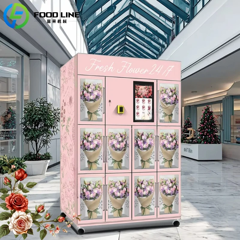 

Customized 24H Automatic Flower Vending Machine Intelligent Refrigerated Fresh Floral Kiosk High Security Anti Theft Design
