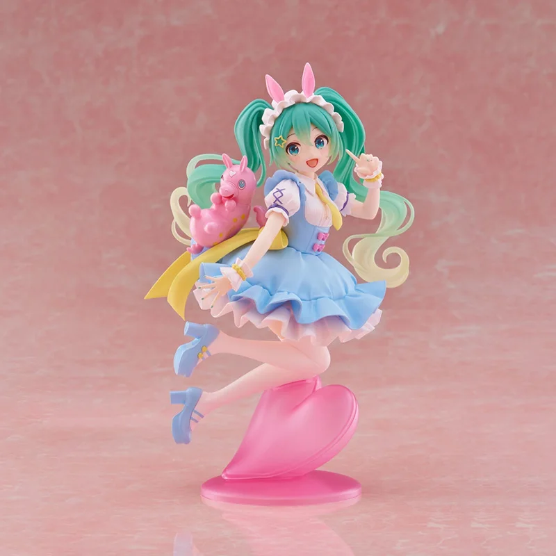 Figurka Anime Hatsune Miku Bajkowa Kraina Czarów Hatsune Miku Kot w Butach Kawaii Figurki Akcji Kolekcja dla Dorosłych Model Zabawka Prezent