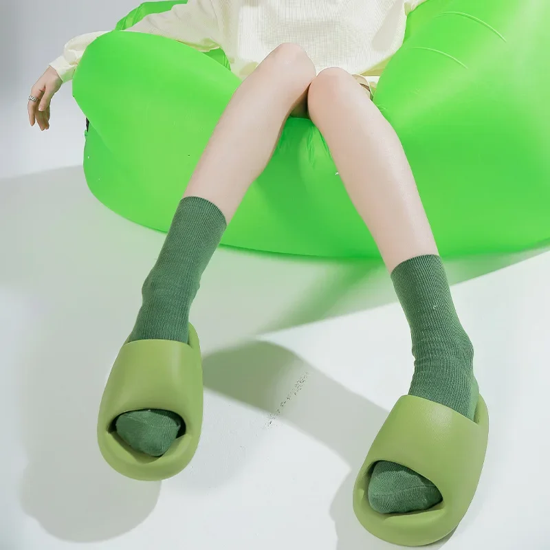 MIJIA-Pantoufles d'Été pour Femme et Homme, Chaussures à Plateforme, Tongs Souples à la Mode, Idéales Plage, Intérieure et Maison, Nouvelle Collection