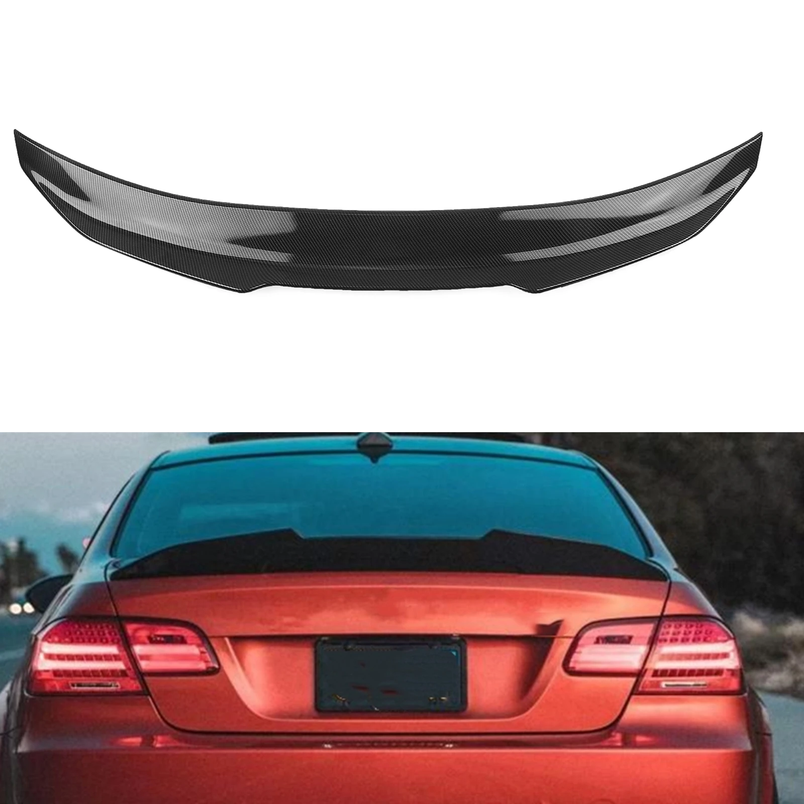 Car Rear Trunk Lid Spoiler Wing Car Decklid Lip Trim For BMW 3 Series E92 2-Door Coupe & E92 M3 Coupe 2006-2012