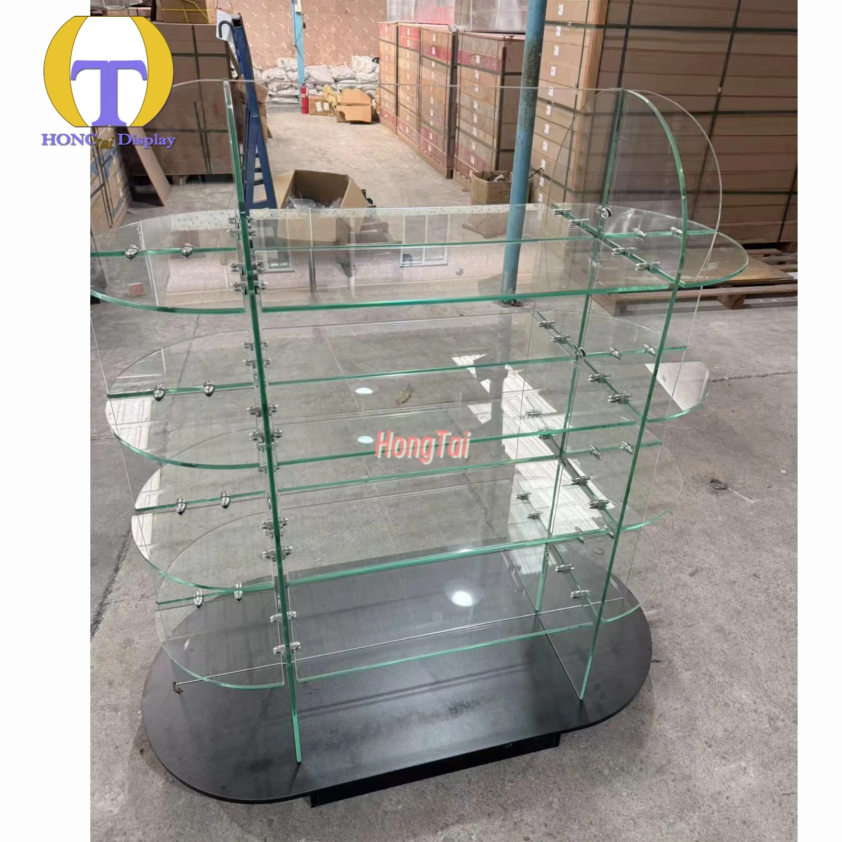 Custom.DDP Factory Direct Selling Tempered Glass MDF Board Display Cabinet Smoke Shop Display Showcase