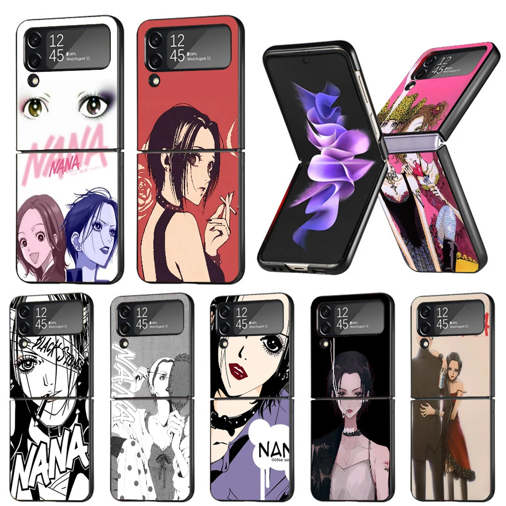 NaNa Osaki Anime Hard PC Back Phone Case for Samsung Galaxy ZFlip 6 5 Z Flip 4 ZFlip6 Z Flip6 5G ZFlip4 Flip3 Zflip5 Cover Galax