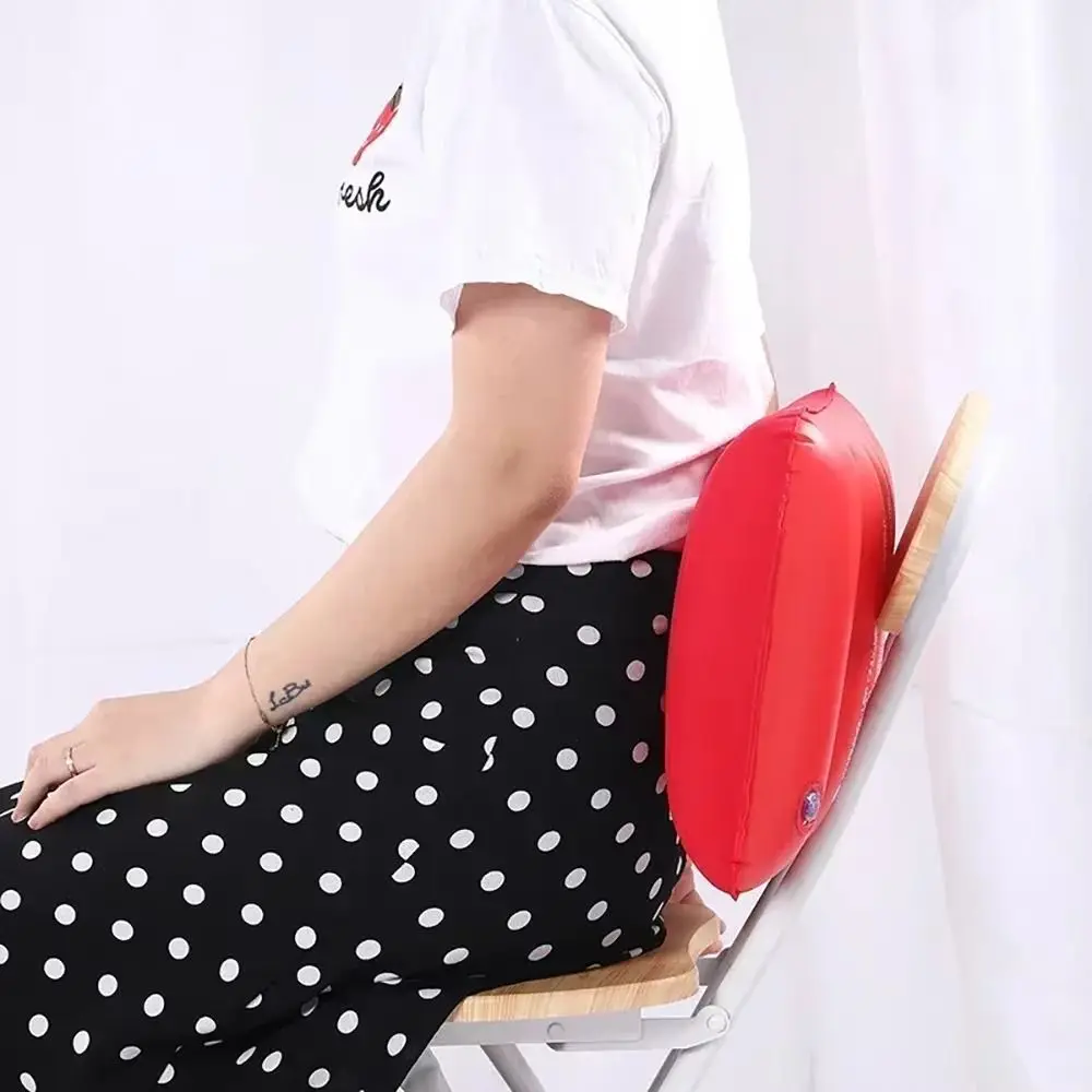 Couples Gifts PVC Flocking Air Cushion Pillows 6 Colors Square Silicone Pillow Soft Inflatable Magic Cushion Household