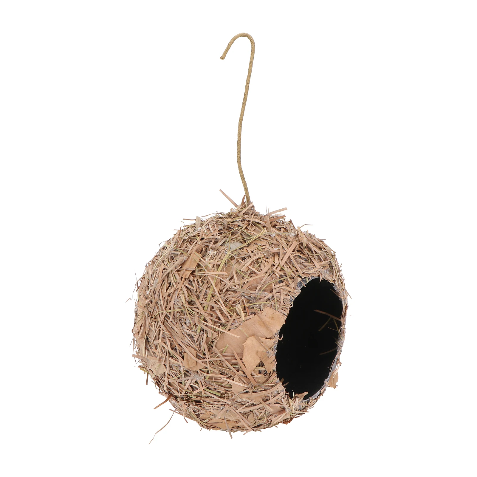 

1pc Hanging Bird House Straw Nest for Home Office Garden Decorative Pet Nest Simulation Micro Landscape Safe Comfortable Resting