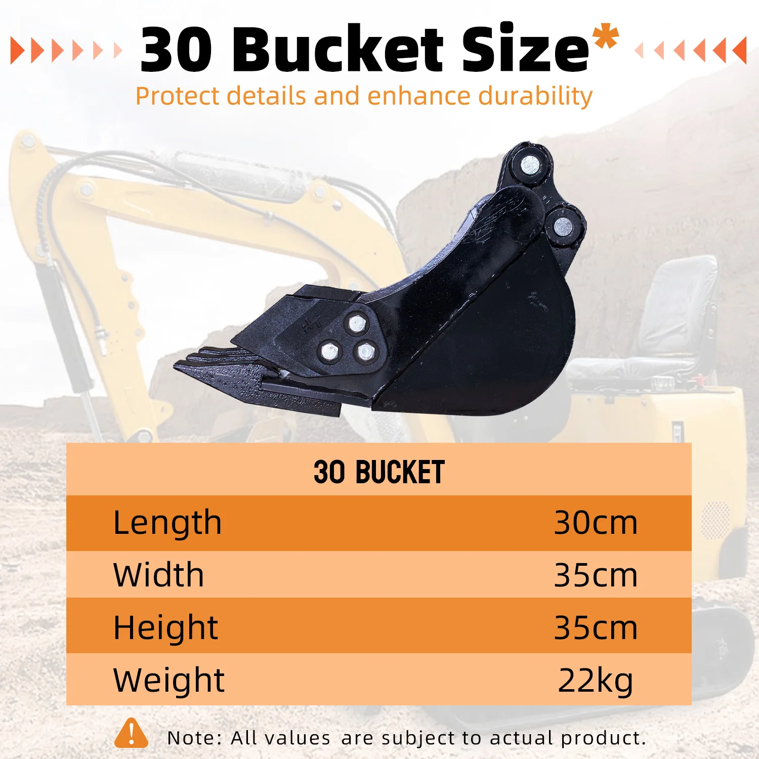 أجزاء حفارة 300 مللي متر دلو ذو أسنان ضيقة 1-1.8T مرفقات حفارة لتطبيقات مختلفة