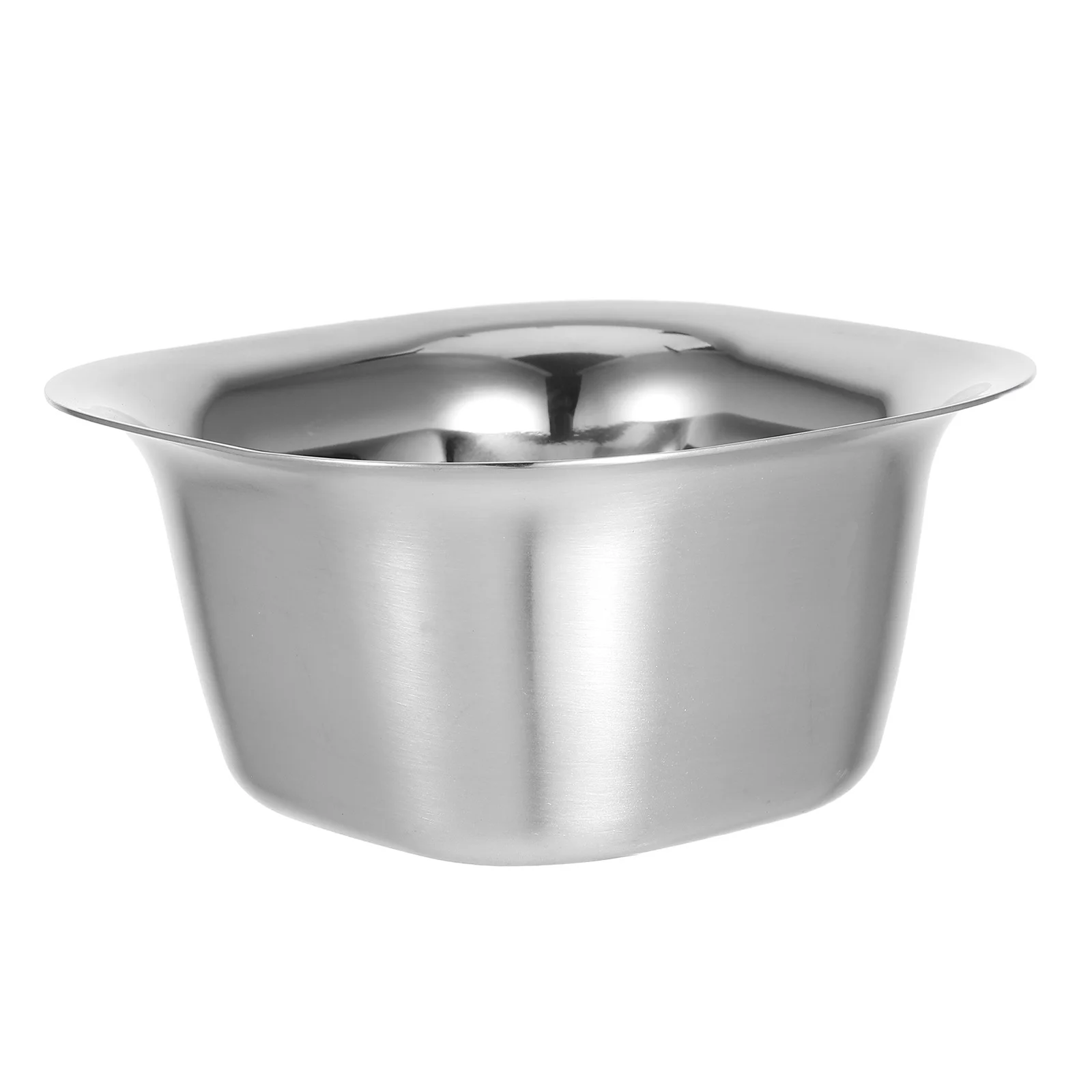 أوعية الوجبات الخفيفة المصقولة المصنوعة من الفولاذ المقاوم للصدأ ذات الشكل المربع وتصميم قابل للتكديس مثالي للحلويات وغمس الصلصات والتوابل ومخزن المطبخ #1