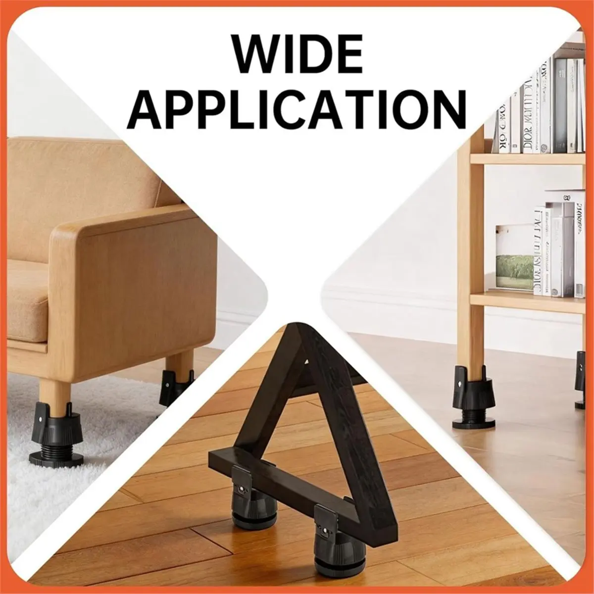 Treadmill Incline Riser Blocks, for Wheeled Treadmills , Stackable Non-Slip Walking Pad Incline Blocks for Home Gym