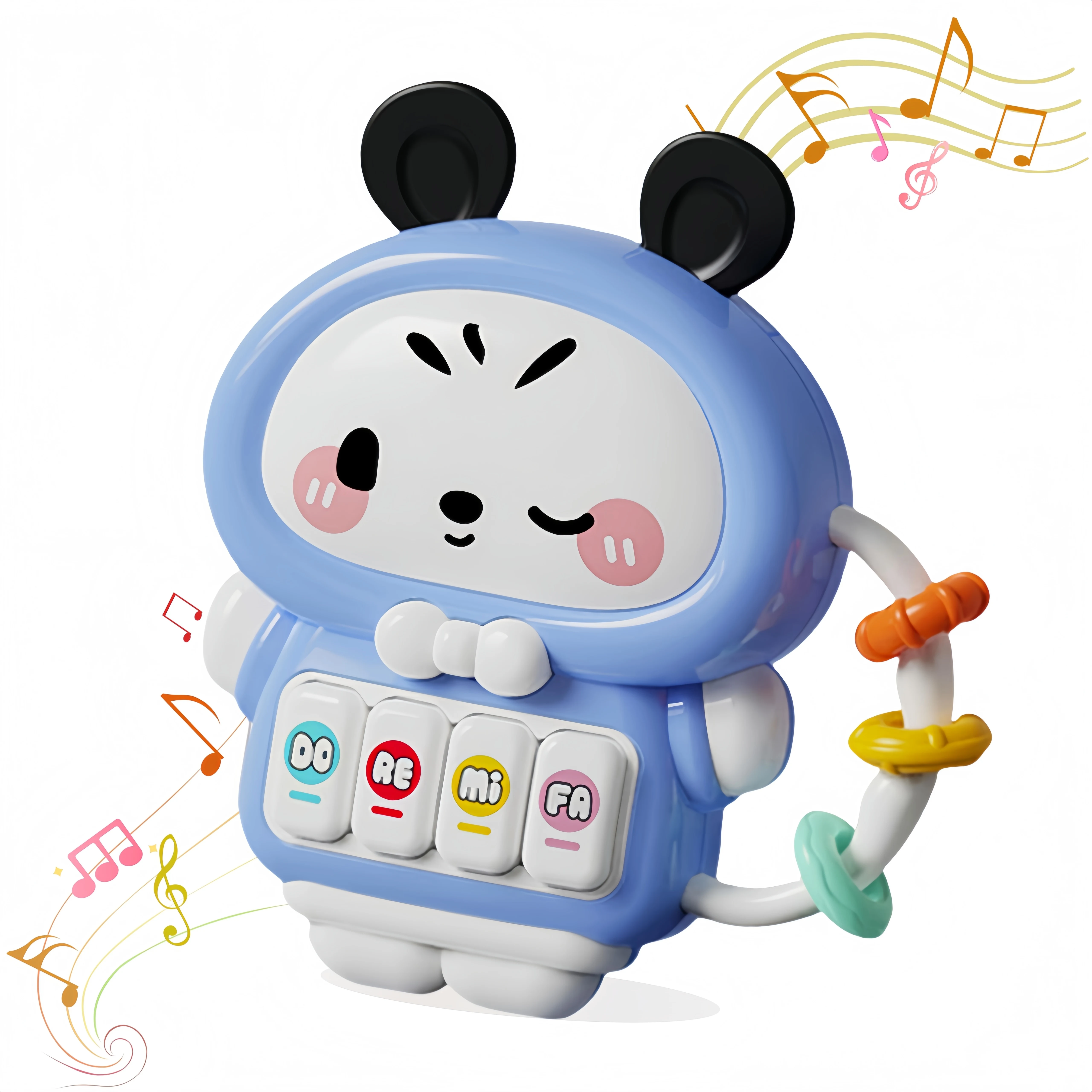 ของเล่นดนตรี - รูปทรงกระต่ายน่ารัก ของเล่นเสริมพัฒนาการแบบอินเทอร์แอคทีฟ สีสันสดใส ของเล่นเด็ก/ดีไซน์น่าสนใจ/ปลอดภัยสำหรับเด็ก