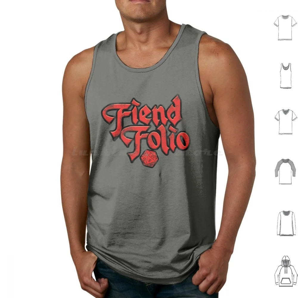 Fiend Folio Redesigned Tank Tops Vest Sleeveless Dnd And D20 Fiend Folio Monsters Horror Rpg Fantasy Vampires Minimalist