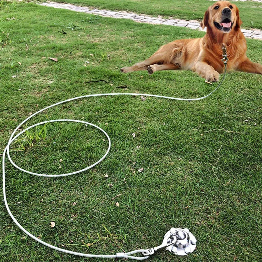 

1 Set Dog Tie Out Stake Iron Heavy Duty Rotating Ground Stake Outdoor Anchor for Large Dogs Yard Dog Stakes Ground Stakes