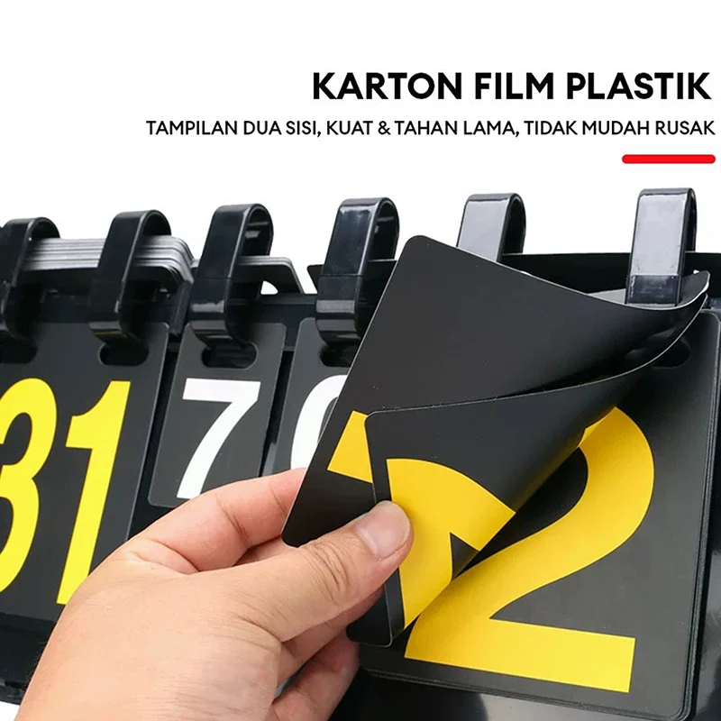 لوحة نتائج قابلة للطي مكونة من 4 أرقام ABS من الدرجة التنافسية للاستخدام الرياضي المتعدد، مدمجة وسهلة الحمل #4