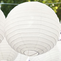 Lampshade Party Round Paper Decoration Holiday Supplies Wedding Lantern Elegant White Chinese Lanterns Ball Lampion Hanging