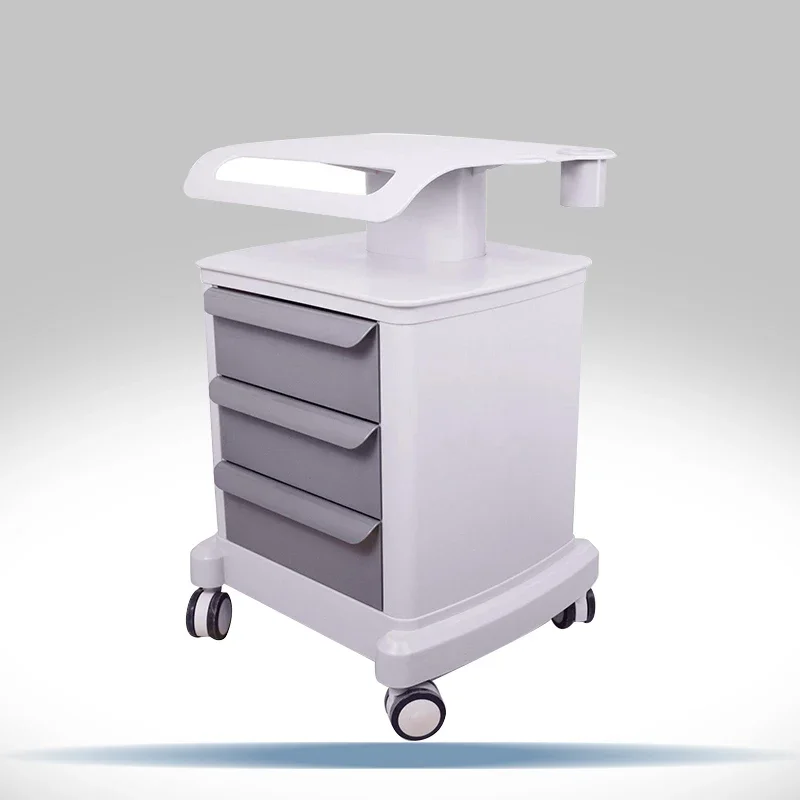 Trolley Roller Mobile Cart with Draws Assembled Stand Holder for Salon Spa Machine