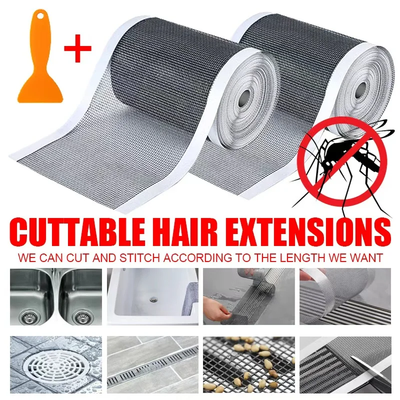 

Новая сетчатая лента для улавливания волос — одноразовые наклейки на сливную сетку для душа, фильтр для слива в ванной комнате и пробка для кухонной раковины