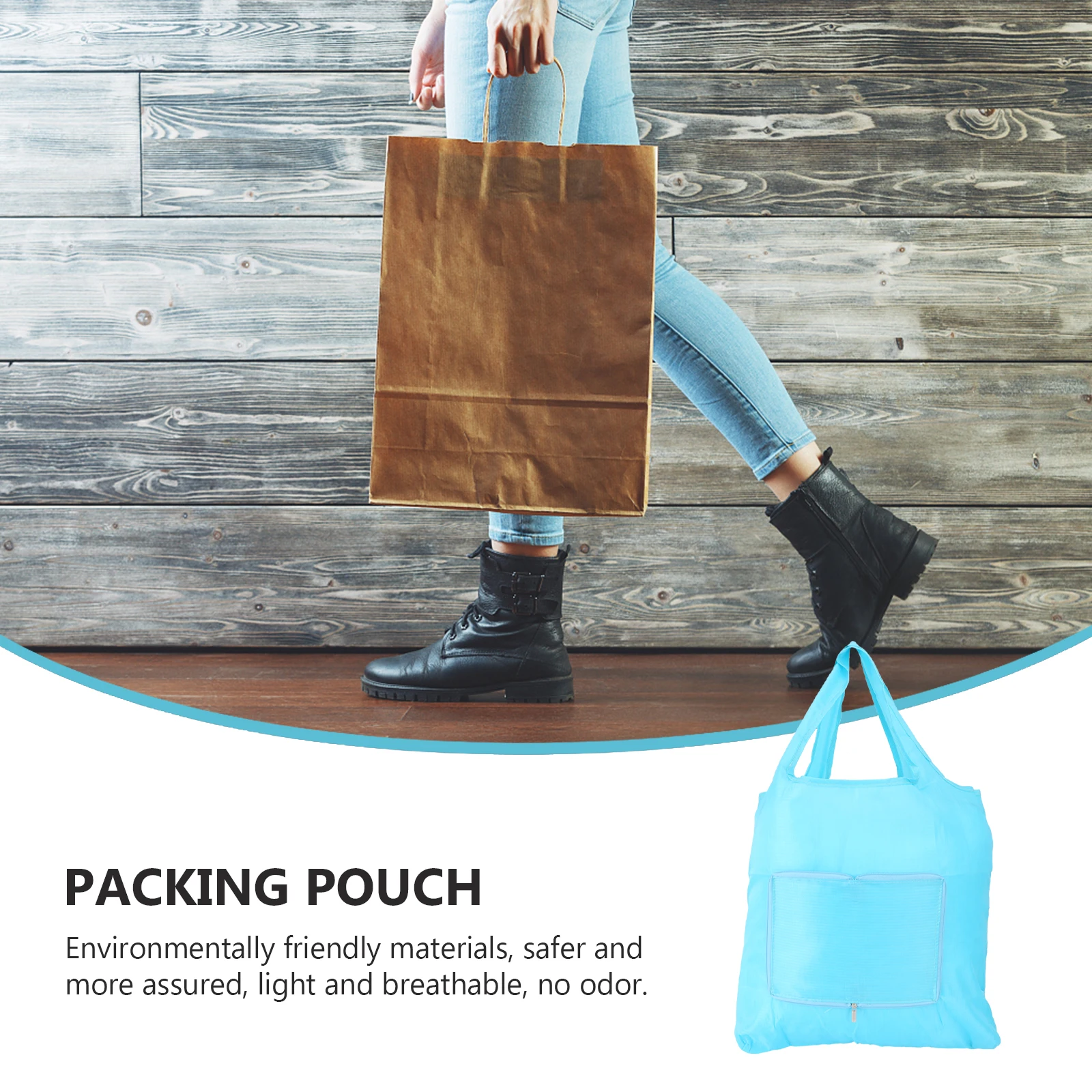 

Reusable Eco friendly Shopping Tote Bag Waterproof Lightweight Storage Pouch Foldable Supermarket Packing Bags Daily Use