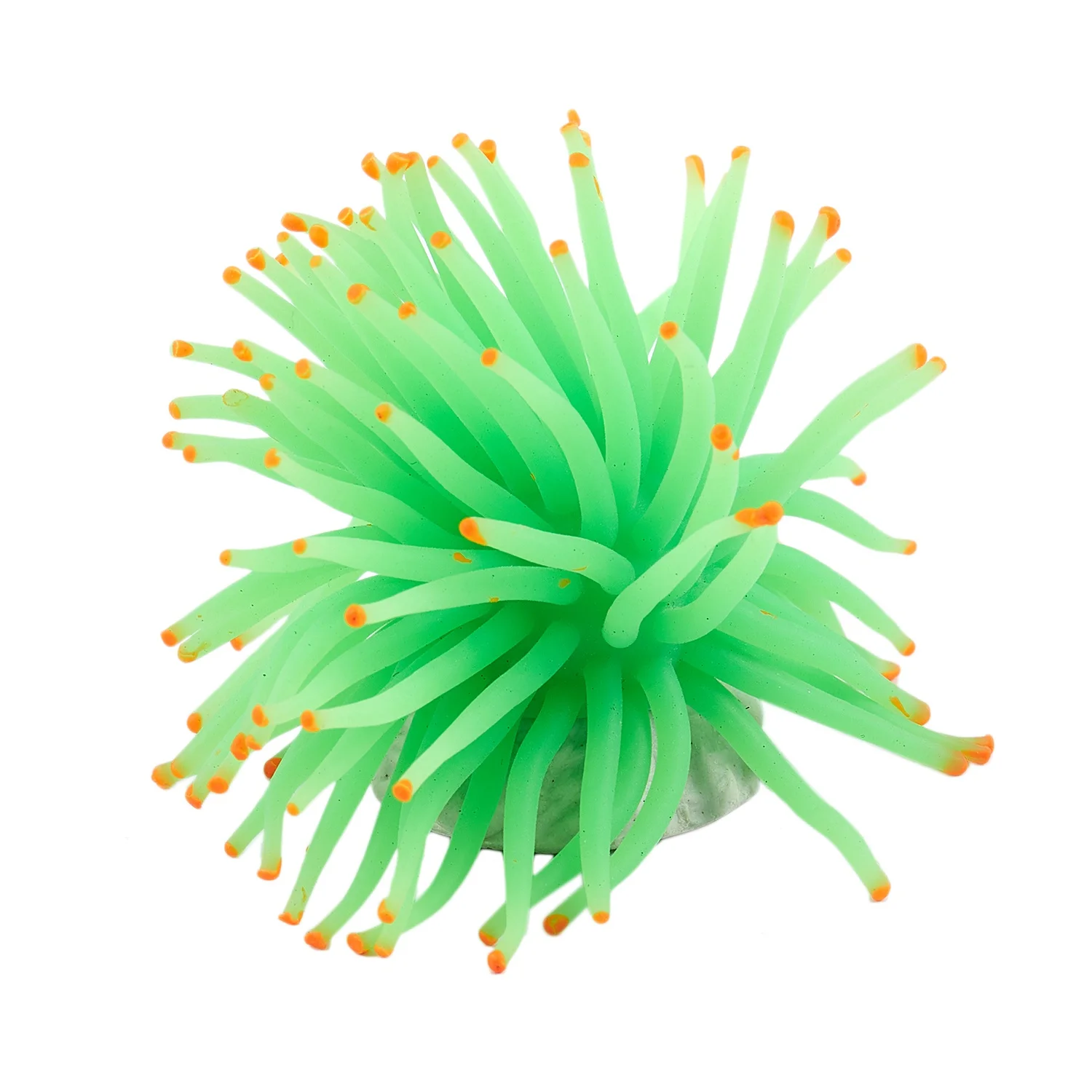 Aquarium Decorative Green Silicone Sea Anemone Fish Tank Ornament