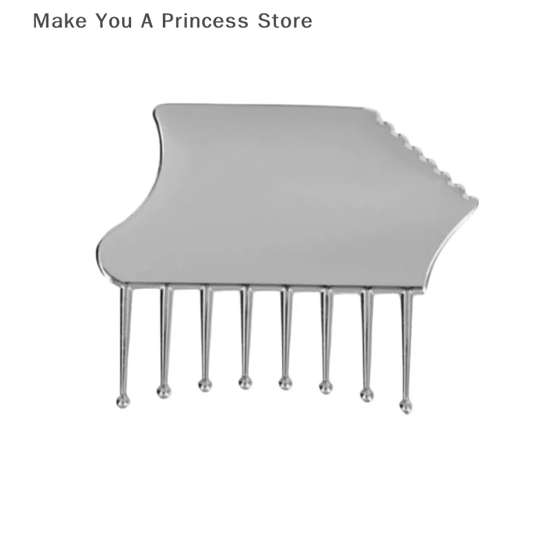 جهاز تدليك فروة الرأس المحمول من سبائك الزنك، أداة كشط غواشا للرأس والرقبة والأكتاف والساقين والذراعين لتخفيف مهدئ #4