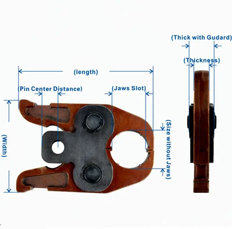 Free Shipping Universal Jaws for Pex Pipe Pressing Crimping Tools  Spain and Russia Warehouse