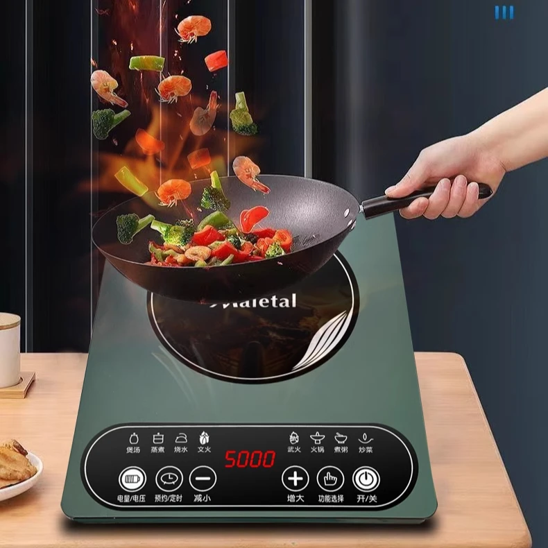 Fornello a induzione domestico 5000w tocco ad alta potenza appuntamento stir-fry pentola calda acqua bollente macchina all-in-one