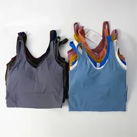 Fitness Running Street women Yoga Bra Align Sports Crop Tops Super Soft Fabric Wider Straps Gym Top Outdoor Active Bras
