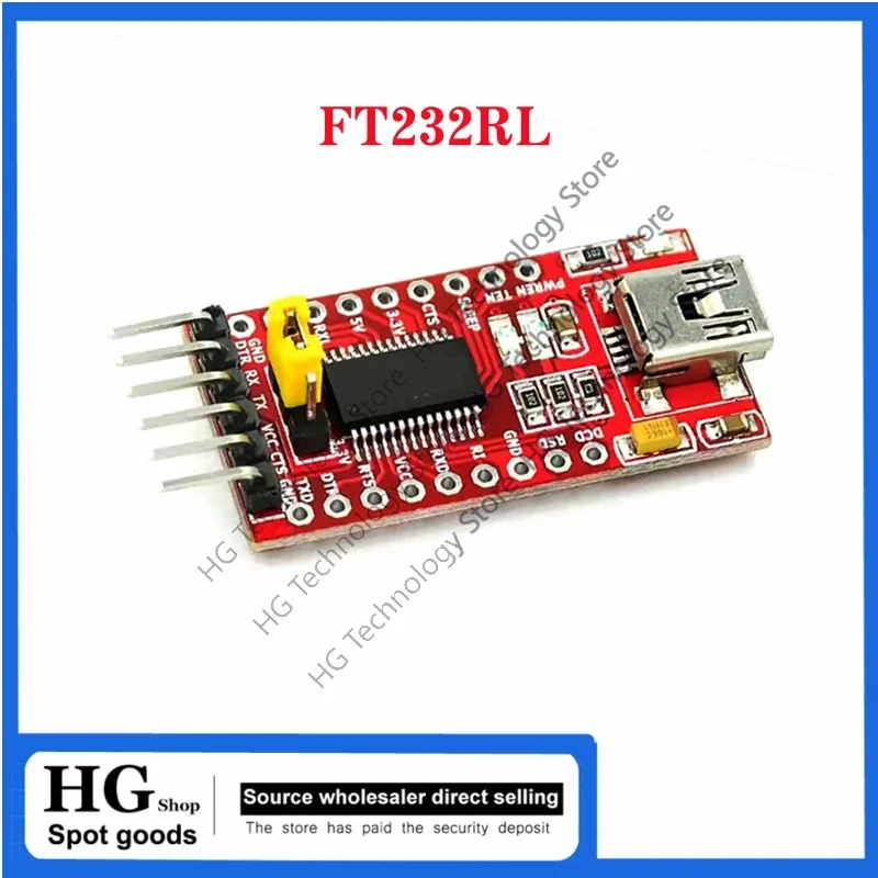 

5PCS FT232RL FT232 USB TO TTL 5V 3.3V Download Cable To Serial Adapter Module USB TO 232