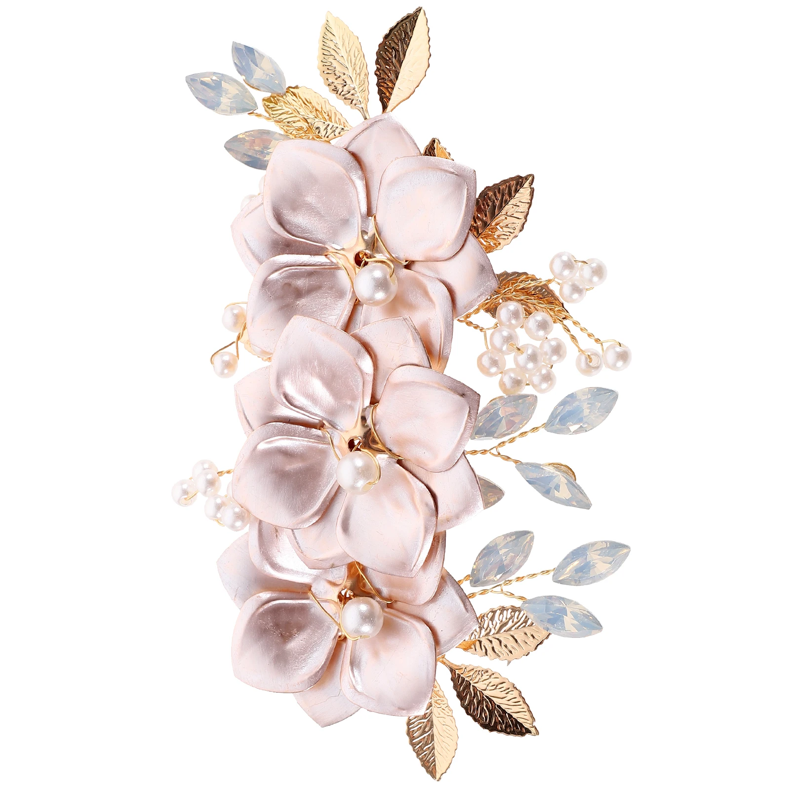 

Elegant Gold Accessories Wedding Headpiece Alloy Bridesmaid Bridal Hairpin Vintage Bridalwear Party Flower Hair Clip