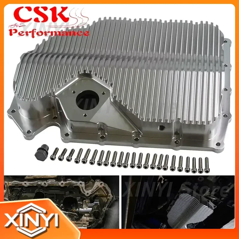 Silver Oil Sump Pan for EA888 Engine Fits Gen 2 Gen 3 VW Golf GTI R MK6 MK7 A3 S3 TSI