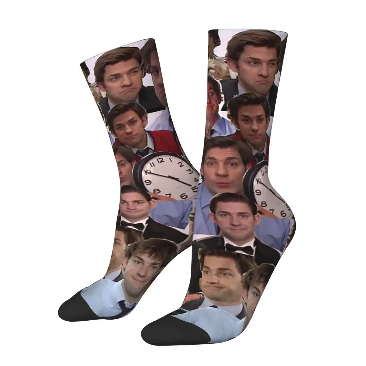 

Fashion Male Men Socks Casual The Office Sock Polyester Jim Halpert Collage Sport Women Socks Spring Summer Autumn Winter