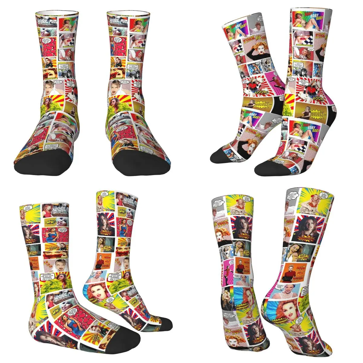 

Kylie Minogue.....Even MORE POW Wow K35 Носки Harajuku Поглощающие пот чулки Всесезонные длинные носки Аксессуары для мужчин и женщин