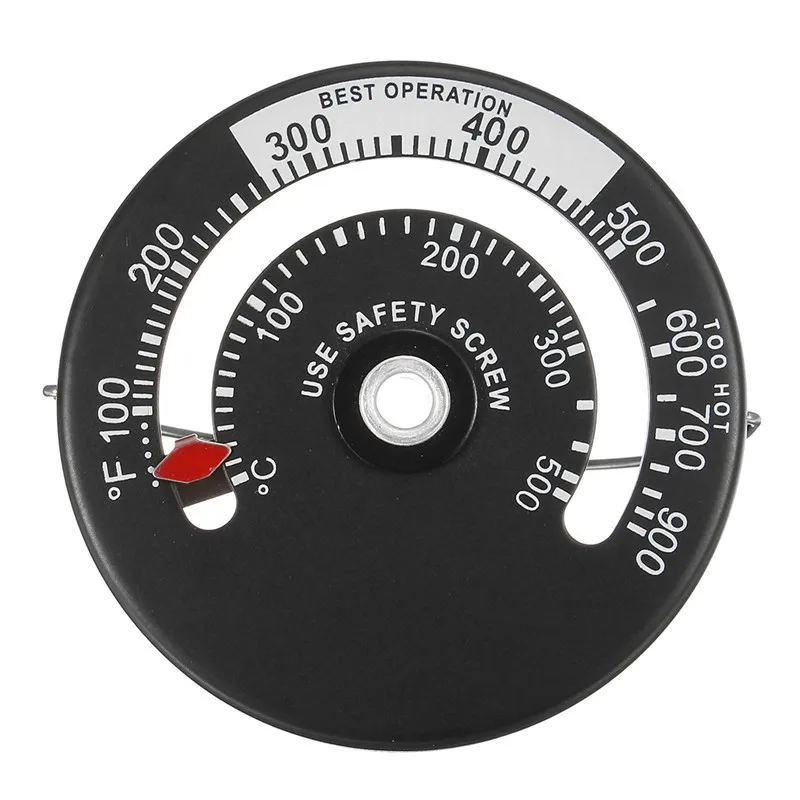 

Magnetic Fireplace Fan Stove Thermometer For Log Wood Burner Barbecue Oven Stove Burn Indicator Temperature Gauge Meter Tool