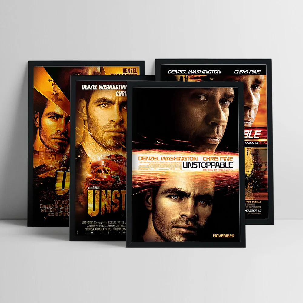 Unstoppable American Action Thriller Film Print Art Poster Movie Canvas Painting Wall Stickers Decor