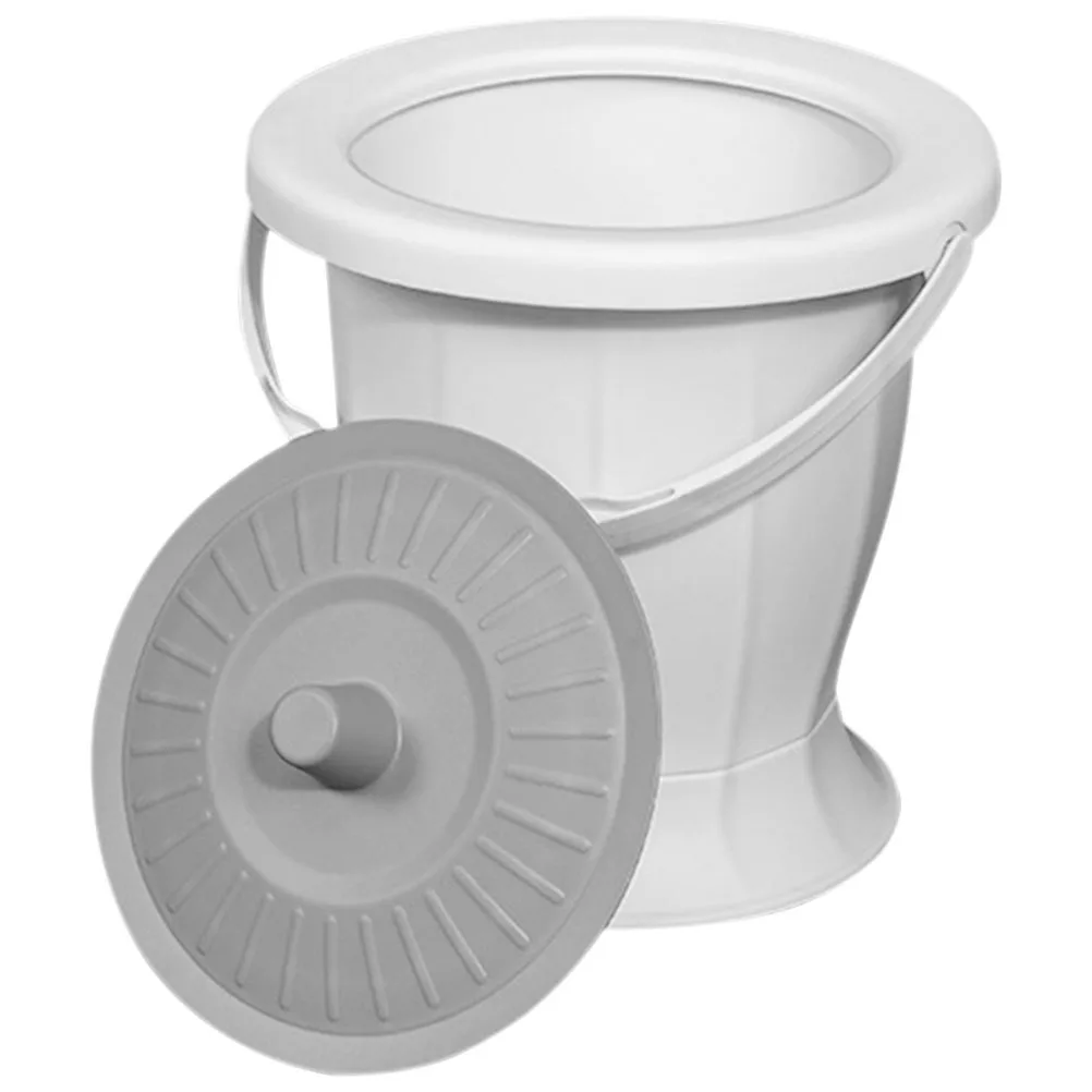 الكبار المحمولة المرحاض البلاستيك المبصقة مبولة قوي سهلة التنظيف المدمجة المسنين النساء الحوامل استخدام رائحة مختومة السفر